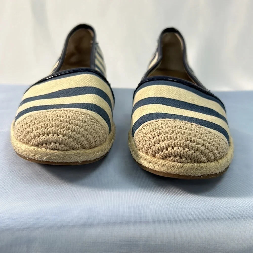 NWOT BCBGeneration Espadrilles striped canvas flats size 6